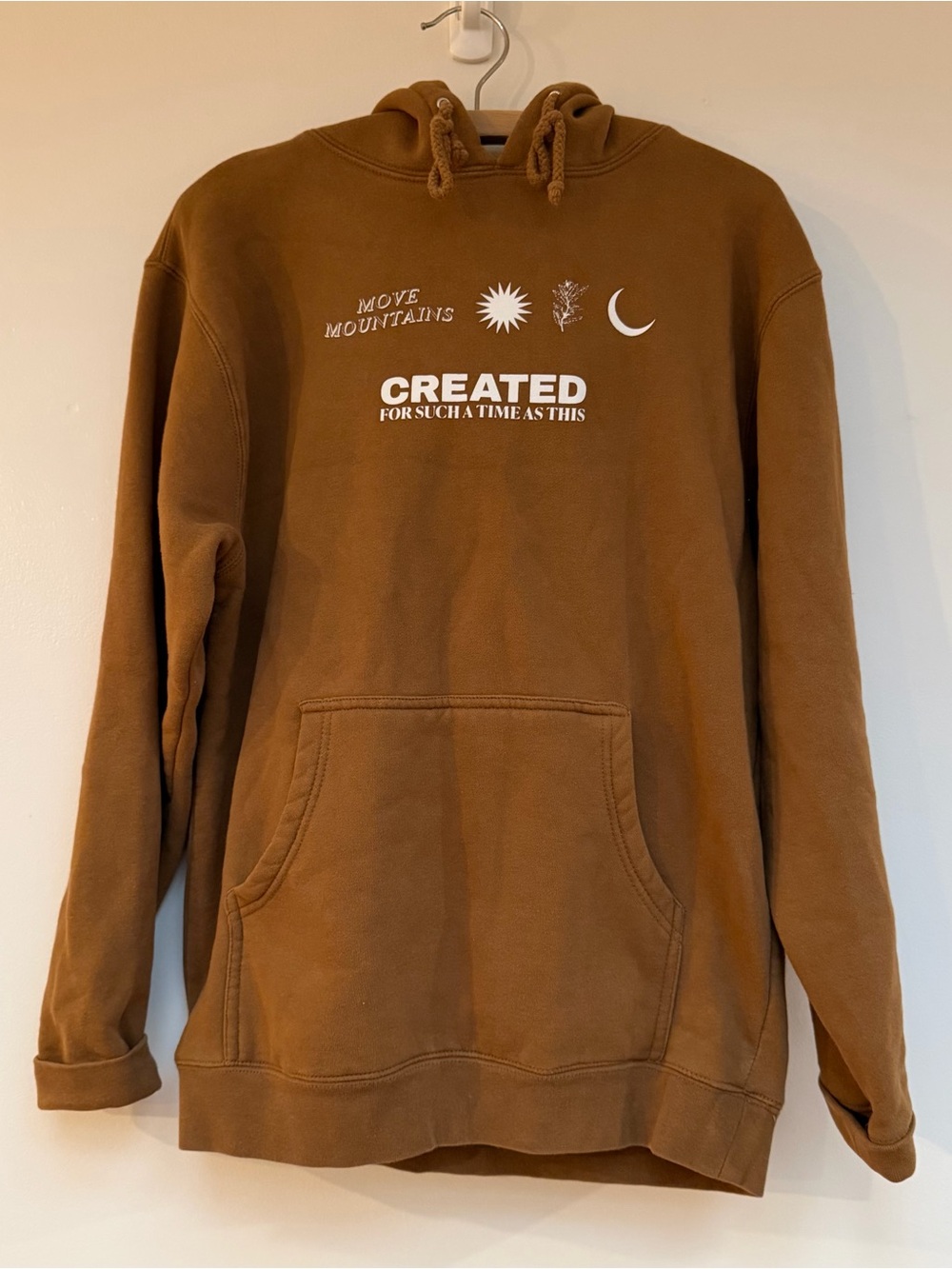Created Graphic Brown Hoodie - Men